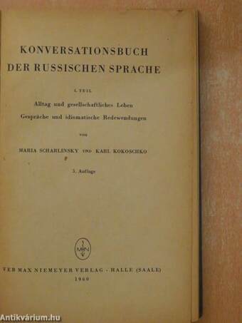 Konversationsbuch der Russischen Sprache I.