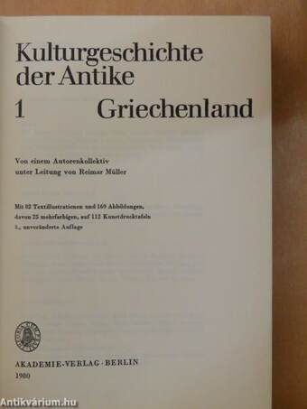 Kulturgeschichte der Antike 1.