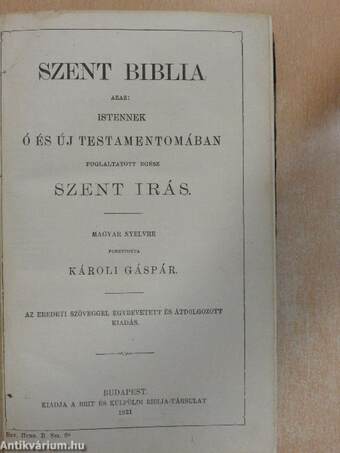 Szent Biblia