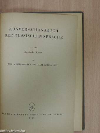 Konversationsbuch der Russischen Sprache II.