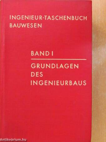 Ingenieurtaschenbuch Bauwesen I.