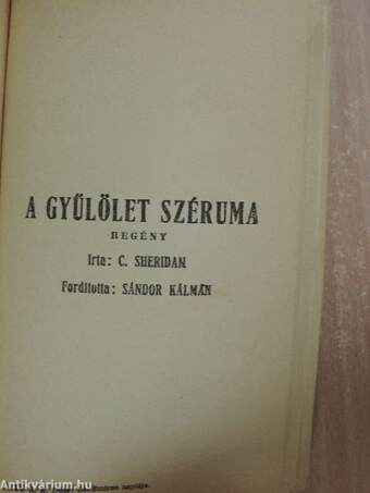 Dr. Smirno naplója/A gyűlölet széruma