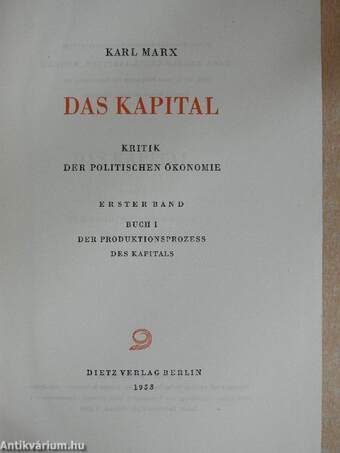 Das Kapital I-III.