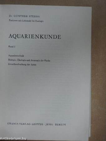 Aquarienkunde I.