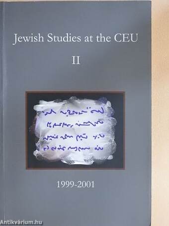 Jewish Studies at the Central European University II.