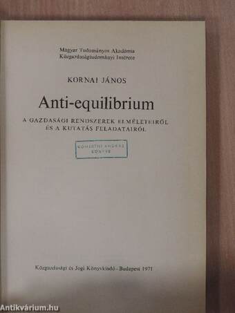 Anti-equilibrium