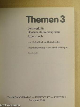 Themen 3 - Arbeitsbuch