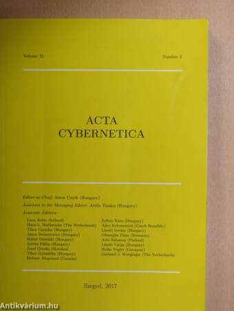 Acta Cybernetica 2017/2.