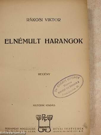 Elnémult harangok