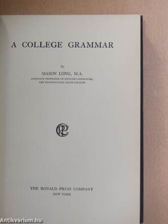 A college grammar