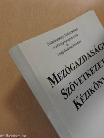 Mezőgazdasági szövetkezeti kézikönyv