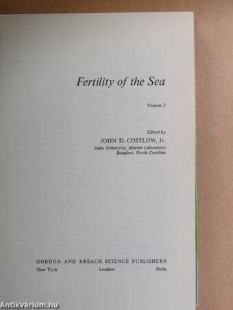 Fertility of the Sea II.