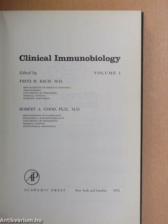 Clinical Immunobiology 1.