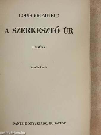 A szerkesztő úr