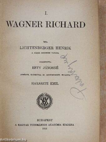 Wagner Richard/Wagner Richard és Magyarország