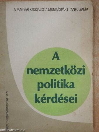 A nemzetközi politika kérdései 1978-1979