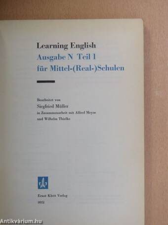 Learning English Ausgabe N Teil 1