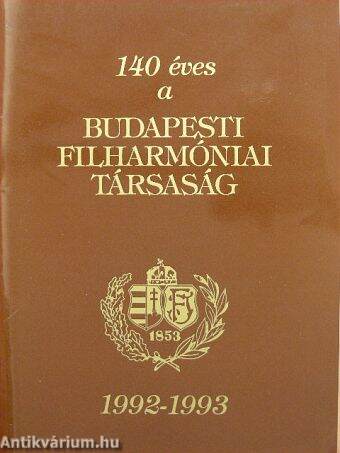 140 éves a Budapesti Filharmóniai Társaság