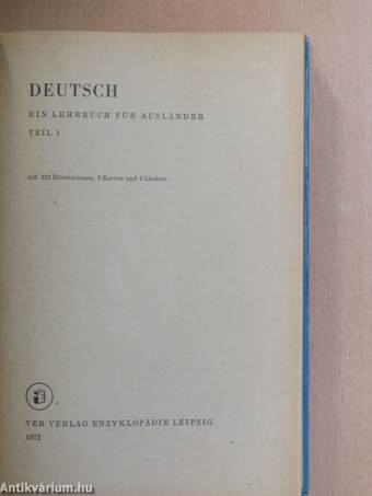 Deutsch - Ein Lehrbuch für Ausländer 1.