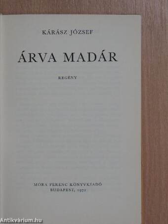 Árva madár