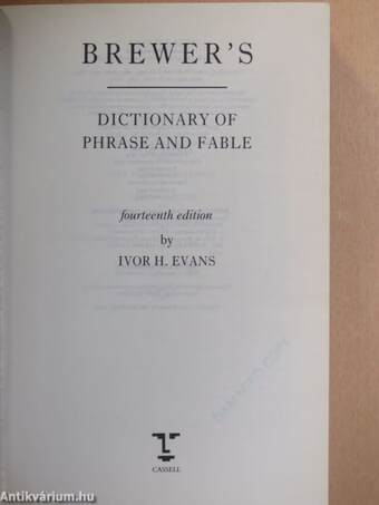 Brewer's Dictionary of Phrase & Fable