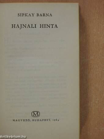 Hajnali hinta