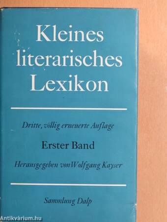 Kleines literarisches Lexikon I-II.