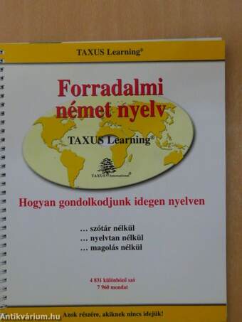 Taxus Learning - Forradalmi német nyelv - 11 db CD-vel