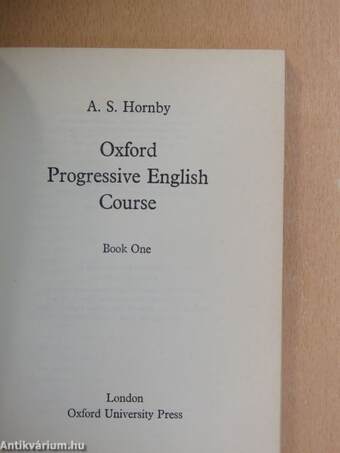 Oxford Progressive English Course Book 1