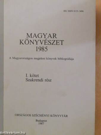 Magyar Könyvészet 1985 I-II.