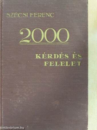 2000 kérdés és felelet