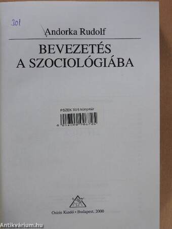 Bevezetés a szociológiába