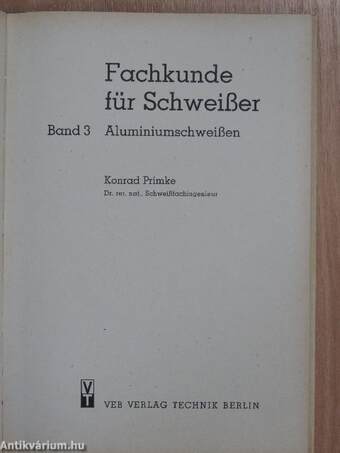 Fachkunde für Schweisser 3.