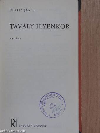 Tavaly ilyenkor