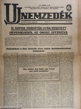 Uj nemzedék 1940. február 18.