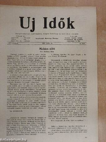 Uj Idők 1939. április 16.