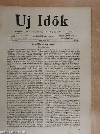 Uj Idők 1939. április 30.