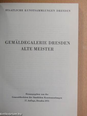 Gemäldegalerie Dresden Alte Meister