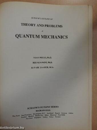 Schaum's Outline of Theory and Problems of Quantum Mechanics