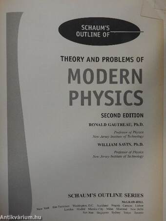 Schaum's Outline of Theory and Problems of Modern Physics