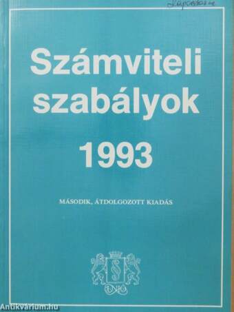 Számviteli szabályok 1993