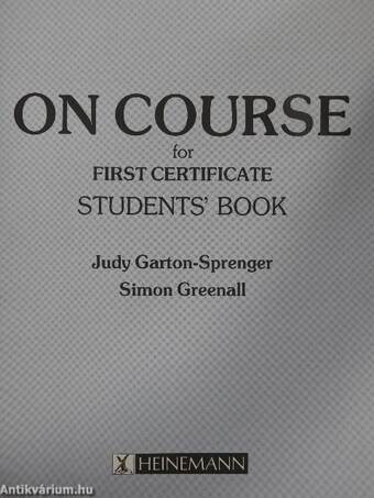 On Course for First Certificate - Student's Book