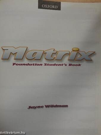 Matrix - Foundation Student's Book