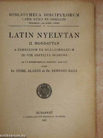 Latin nyelvtan