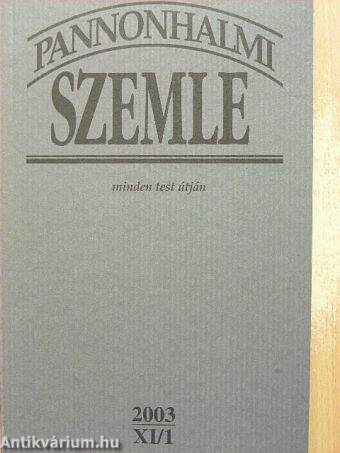 Pannonhalmi Szemle 2003/1.
