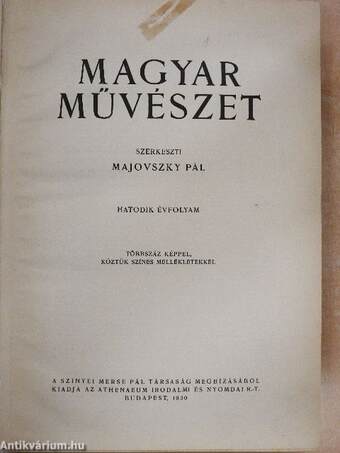 Magyar Művészet 1930/1-10.