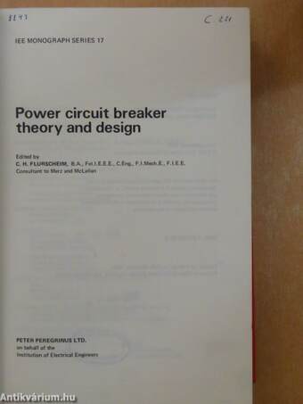 Power circuit breaker theory and design