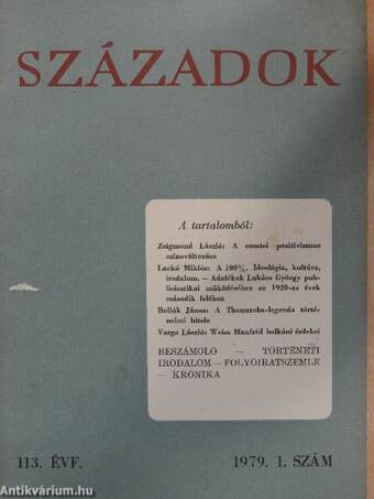 Századok 1979/1-6.