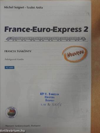 France-Euro-Express 2 - Francia tankönyv - A2