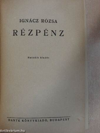 Rézpénz I-II.